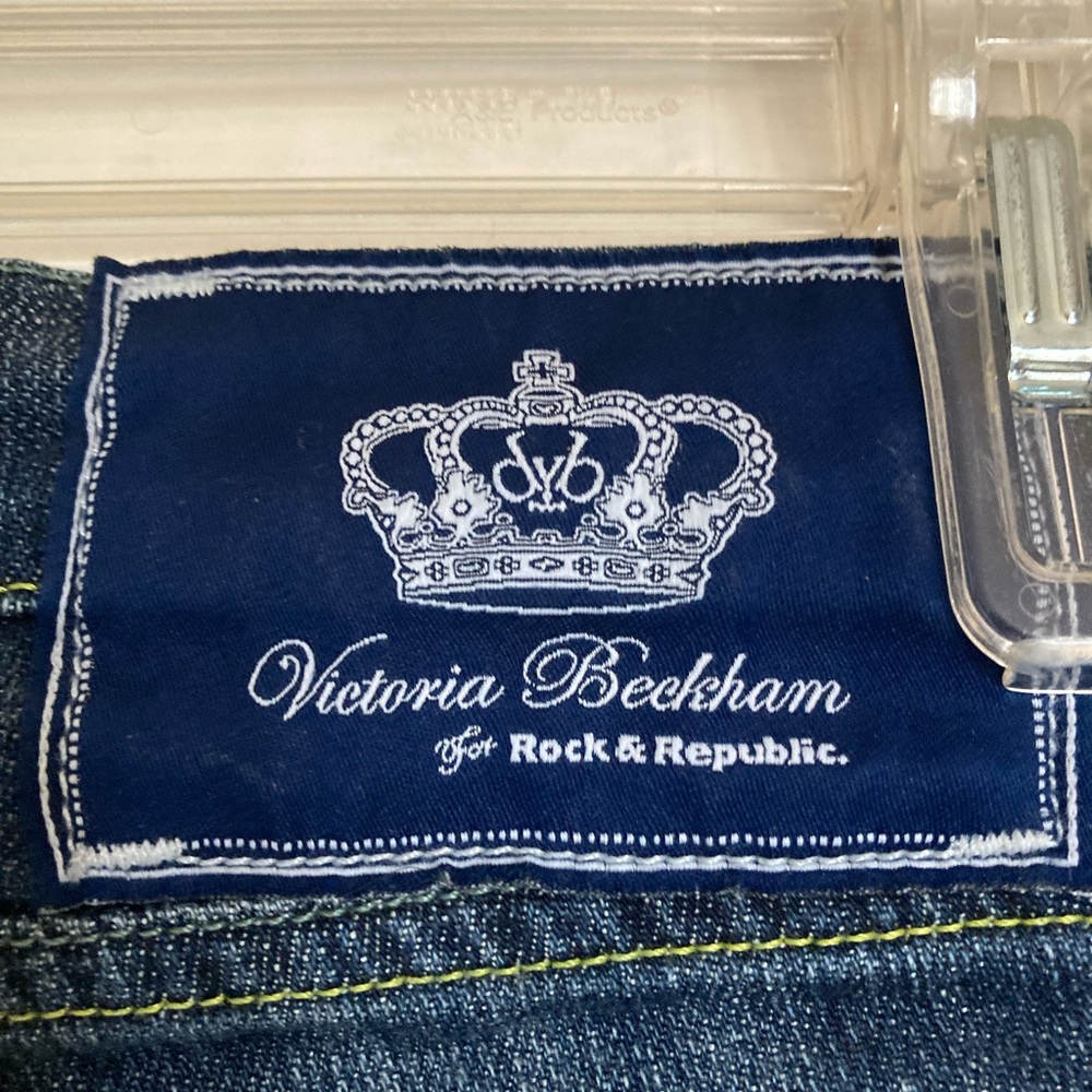 Victoria Beckham Dark Blue Straight Leg Jeans - Picture 3 of 9